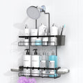 Shower Caddy Hanging Bathroom Organizer: Rustproof Shelf for Inside Shower - No Drilling Racks Over Showerhead - Bath Shelves for Shampoo Soap