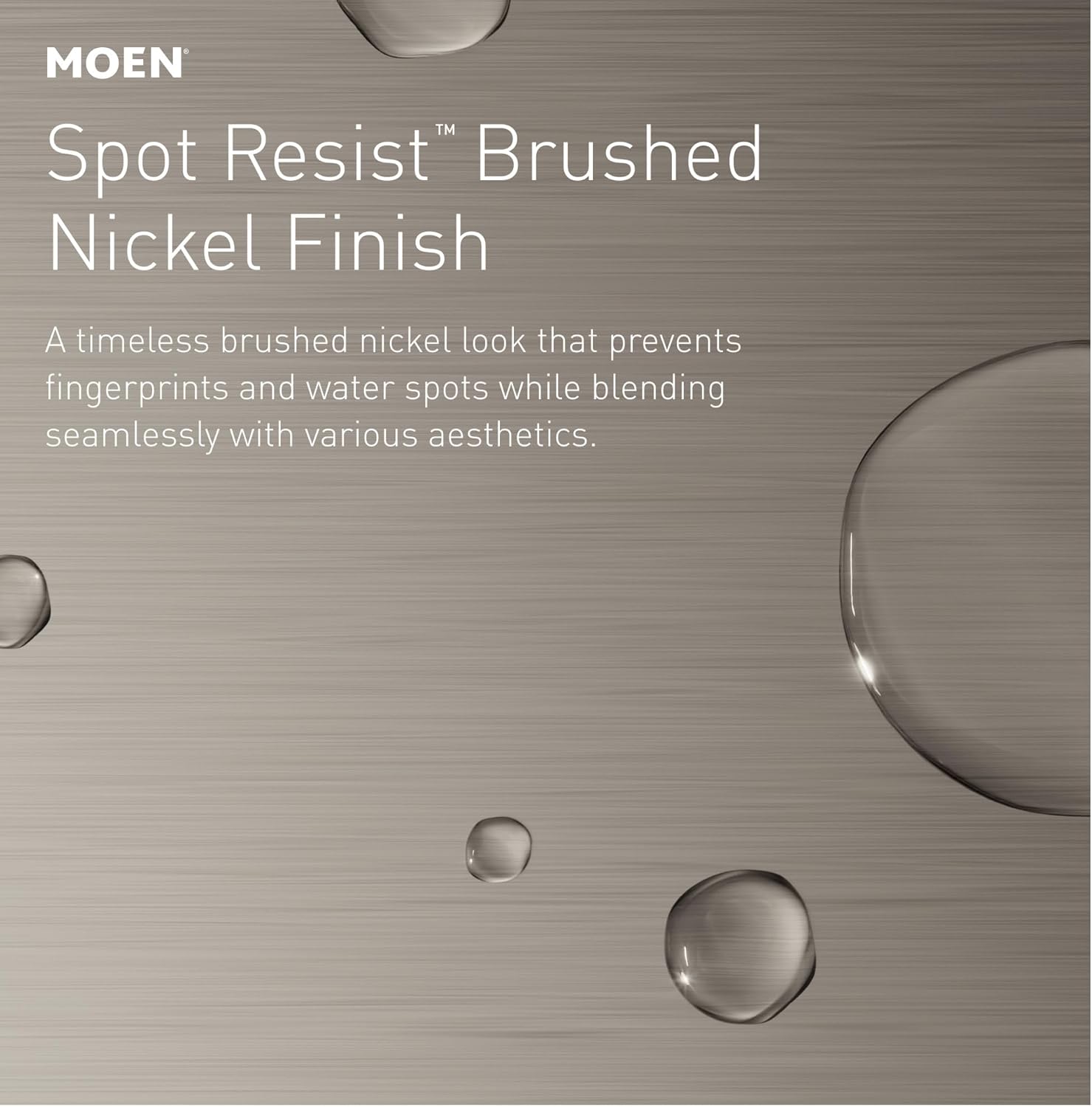 Moen Karis Spot Resist Brushed Nickel One-Handle Single Hole Bathroom Sink Faucet with Optional Deck Plate, 84346SRN