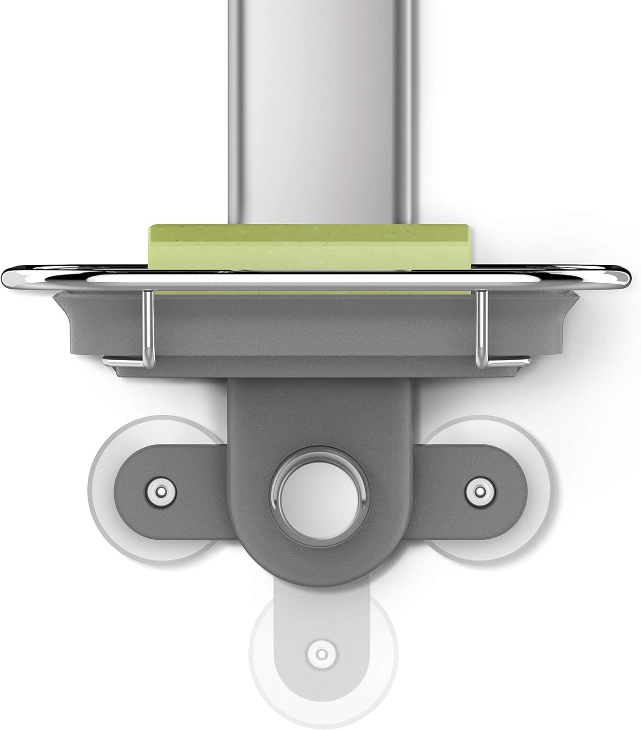 simplehuman Adjustable Shower Caddy, Stainless Steel and Anodized Aluminum