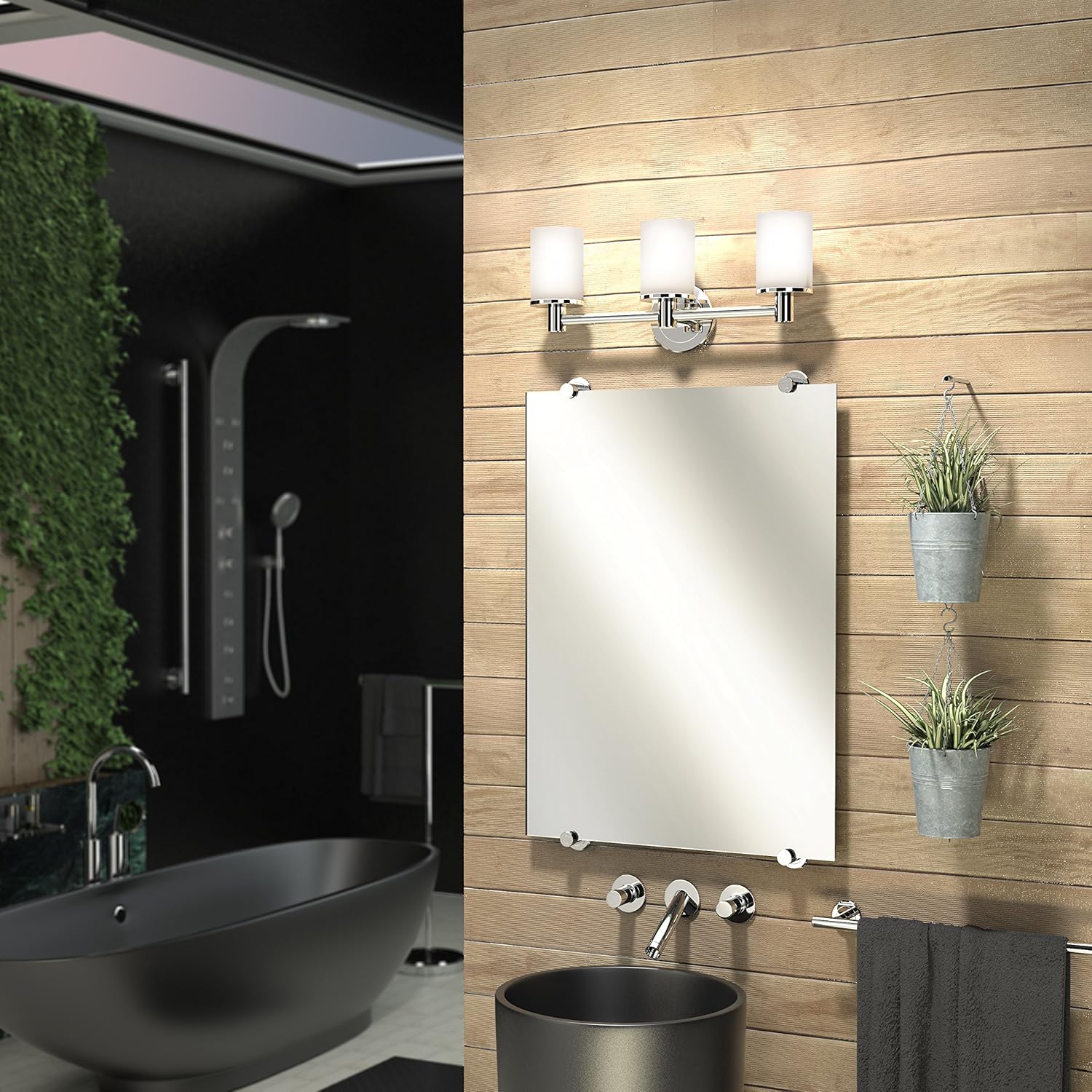 Gatco 1420 Latitude II Toilet Paper Holder with Shelf, Wall Mounted Bathroom Tissue Holder, Chrome